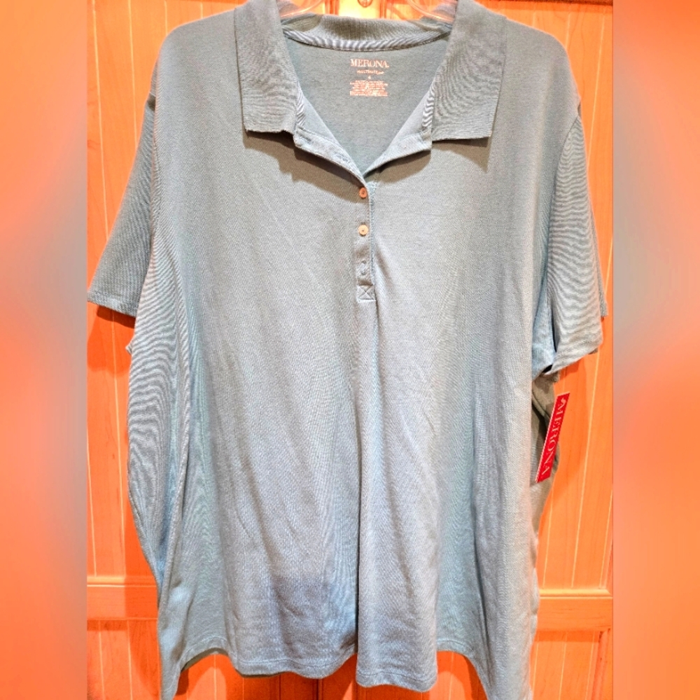 Merona Relaxed Fit Polo Tee 4X. EUC